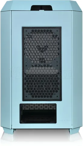 Photo de Boitier Mini Tour Micro ATX Thermaltake The Tower 300 avec panneaux vitrés (Bleu/Noir)