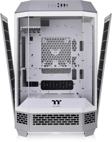 Photo de Boitier Mini Tour Micro ATX Thermaltake The Tower 300 avec panneaux vitrés (Gris)