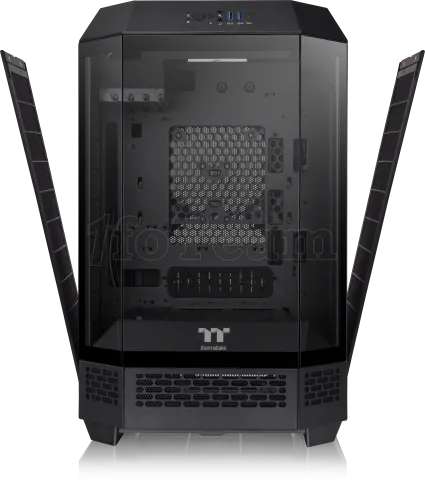 Photo de Boitier Mini Tour Micro ATX Thermaltake The Tower 300 avec panneaux vitrés (Noir)