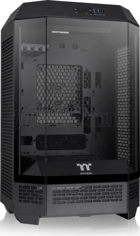 Photo de Boitier Mini Tour Micro ATX Thermaltake The Tower 300 avec panneaux vitrés (Noir)