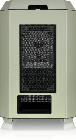 Photo de Boitier Mini Tour Micro ATX Thermaltake The Tower 300 avec panneaux vitrés (Vert)