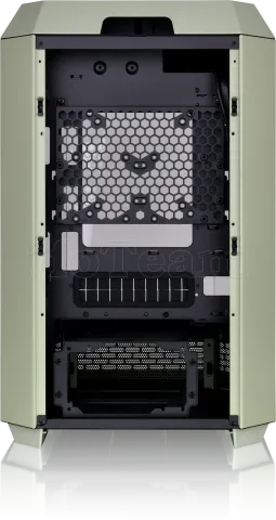 Photo de Boitier Mini Tour Micro ATX Thermaltake The Tower 300 avec panneaux vitrés (Vert)