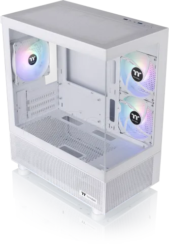 Photo de Boitier Mini Tour Micro ATX Thermaltake View 170 TG RGB avec panneau vitré (Blanc)
