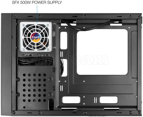 Photo de Boitier Mini Tour Micro ATX TooQ TQC-3008U3C + Alimentation 500W (Noir)