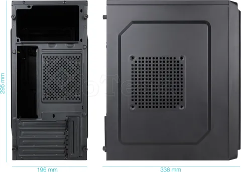 Photo de Boitier Mini Tour Micro ATX TooQ TQC-4702-SP + Alimentation 500W (Noir)