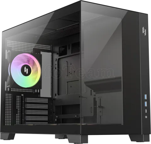 Photo de Boitier Mini Tour Micro ATX Xeron Nex C33 RGB avec panneaux vitrés (Noir)