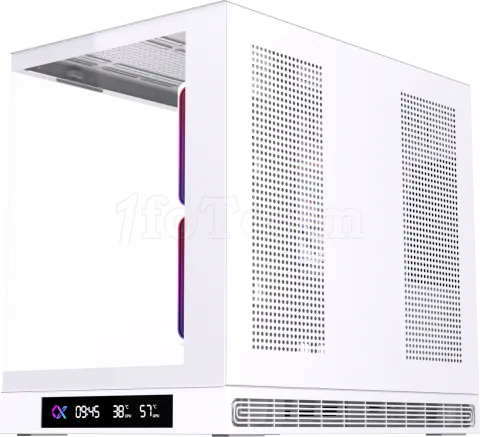 Photo de Boitier Mini Tour Micro ATX Xigmatek Cloud M Digital avec panneaux vitrés (Blanc)