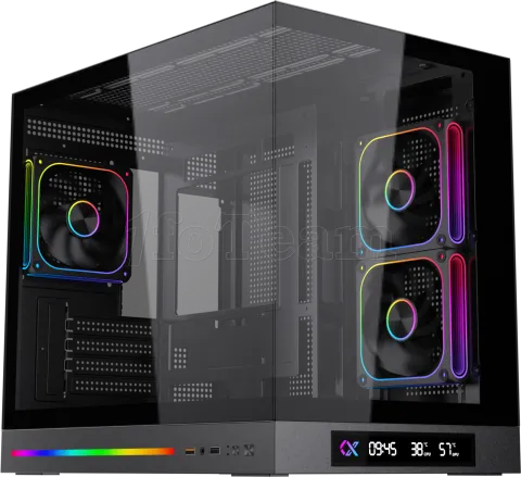 Photo de Boitier Mini Tour Micro ATX Xigmatek Cloud M Digital avec panneaux vitrés (Noir)