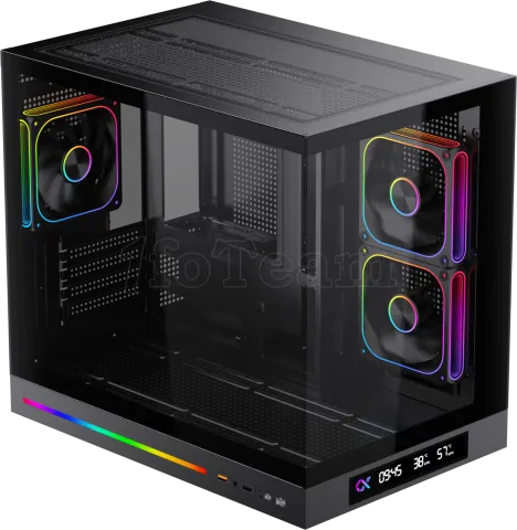 Photo de Boitier Mini Tour Micro ATX Xigmatek Cloud M Digital avec panneaux vitrés (Noir)