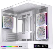 Photo de Boitier Mini Tour Micro ATX Xigmatek Could M Digital avec panneaux vitrés (Blanc)