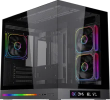 Photo de Boitier Mini Tour Micro ATX Xigmatek Could M Digital avec panneaux vitrés (Noir)