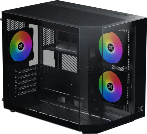 Photo de Boitier Mini Tour Micro ATX Xigmatek Cubi M RGB avec panneaux vitrés (Noir)