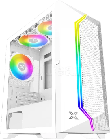 Photo de Boitier Mini Tour Micro ATX Xigmatek Gemini II RGB avec panneau vitré (Blanc)