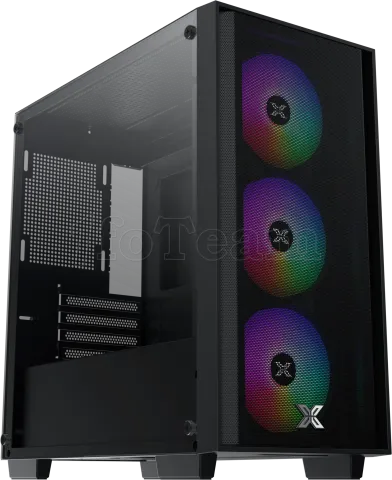 Photo de Boitier Mini Tour Micro ATX Xigmatek NYX Air II RGB avec panneau vitré (Noir)