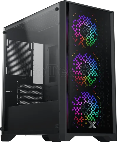 Photo de Boitier Mini Tour Micro ATX Xigmatek NYX II RGB avec panneaux vitrés (Noir)