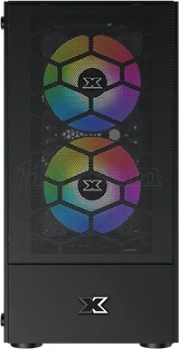 Photo de Boitier Mini Tour Micro ATX Xigmatek Oreo RGB avec panneau vitré (Noir)