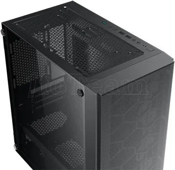 Photo de Boitier Mini Tour Micro ATX Xigmatek Oreo RGB avec panneau vitré (Noir)