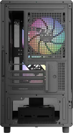 Photo de Boitier Mini Tour Micro ATX XYZ Atom RGB avec panneau vitré (Noir)