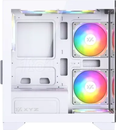 Photo de Boitier Mini Tour Micro ATX XYZ TITANIUM VIEW LITE ARGB avec panneaux vitrés (Blanc)