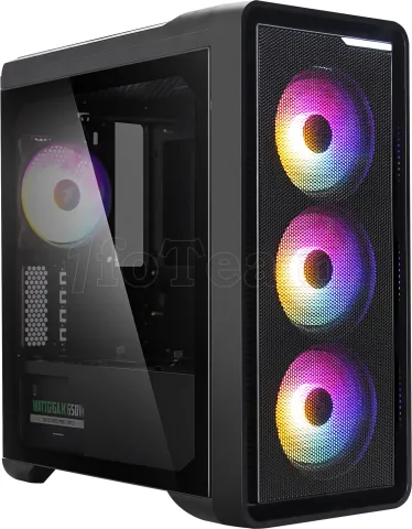 Photo de Boitier Mini Tour Micro ATX Zalman M3 Plus RGB avec panneau vitré (Noir/Gris)