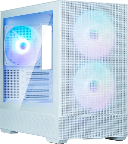 Photo de Boitier Mini Tour Micro ATX Zalman P30 Air RGB avec panneaux vitrés (Blanc)