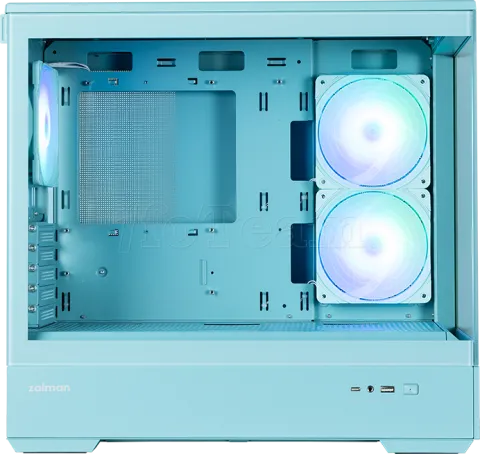 Photo de Boitier Mini Tour Micro ATX Zalman P30 V2 ARGB avec panneaux vitrés (Menthe)