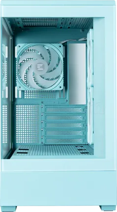 Photo de Boitier Mini Tour Micro ATX Zalman P30 V2 ARGB avec panneaux vitrés (Menthe)