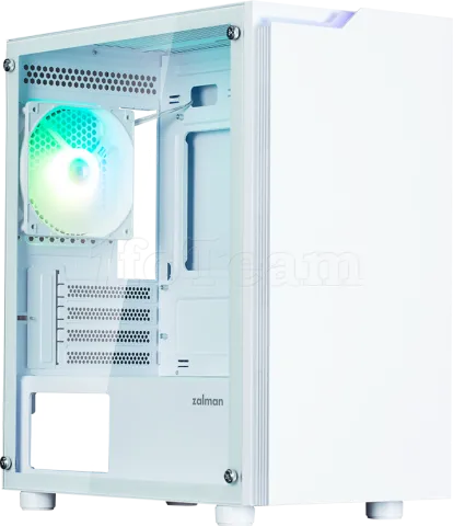 Photo de Boitier Mini Tour Micro ATX Zalman T4 Plus avec panneau vitré (Blanc)