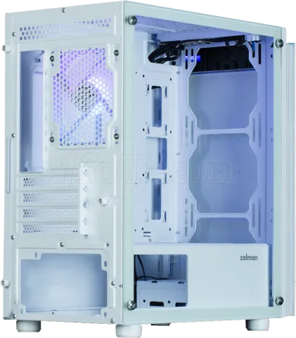 Photo de Boitier Mini Tour Micro ATX Zalman T4 Plus avec panneau vitré (Blanc)