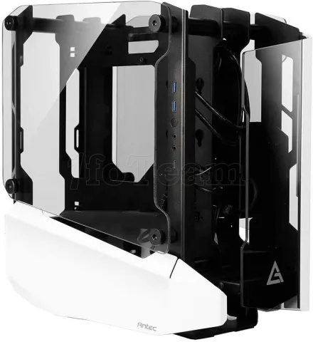 Photo de Boitier Mini Tour Mini-ITX Antec Striker avec panneaux vitrés (Blanc)