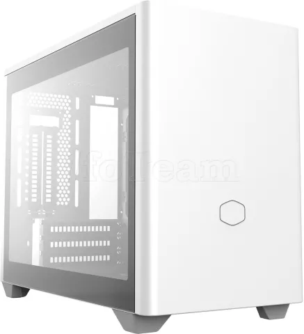 Photo de Boitier Mini Tour Mini ITX Cooler Master MasterBox NR200P avec panneau vitré/grille (Blanc)