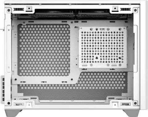 Photo de Boitier Mini Tour Mini ITX Cooler Master MasterBox NR200P avec panneau vitré/grille (Blanc)