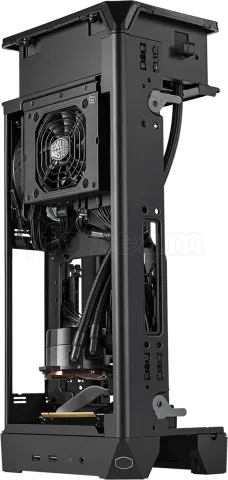 Photo de Boitier Mini Tour Mini ITX Cooler Master NCore 100 Max (Gris) avec alimentation 850W