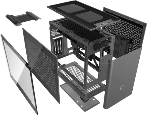 Photo de Boitier Mini Tour Mini ITX Cooler Master NR200P Max V2 avec panneau vitré/grille (Noir)
