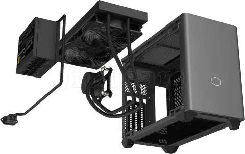 Photo de Boitier Mini Tour Mini ITX Cooler Master NR200P Max V2 avec panneau vitré/grille (Noir)
