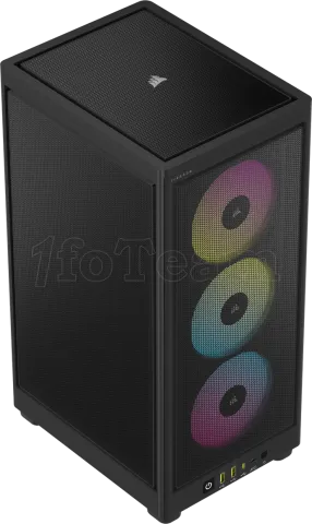 Photo de Boitier Mini Tour Mini-ITX Corsair iCue 2000D Airflow RGB (Noir)