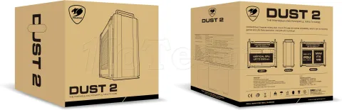 Photo de Boitier Mini Tour Mini ITX Cougar Dust 2 (Gris/Noir)