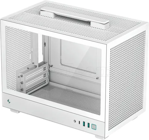 Photo de Boitier Mini Tour Mini ITX DeepCool CH160 avec panneau vitré (Blanc)