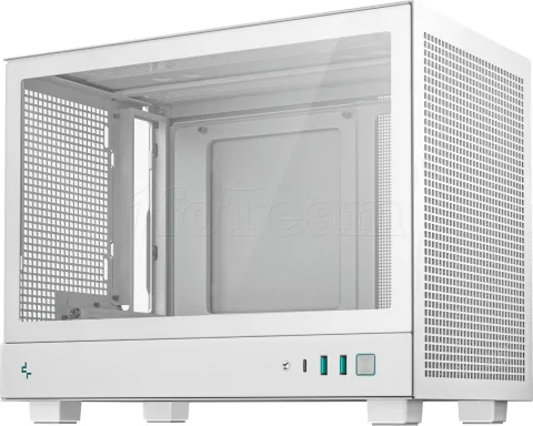 Photo de Boitier Mini Tour Mini ITX DeepCool CH160 avec panneau vitré (Blanc)