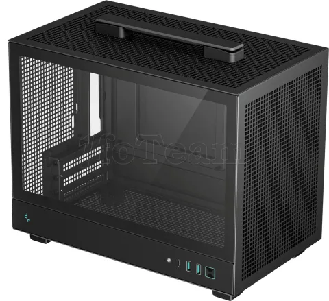 Photo de Boitier Mini Tour Mini ITX DeepCool CH160 avec panneau vitré (Noir)