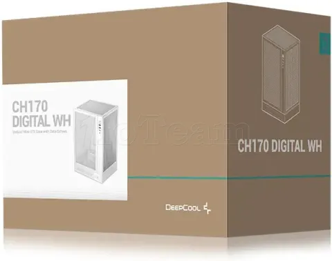 Photo de Boitier Mini Tour Mini ITX DeepCool CH170 Digital (Blanc)