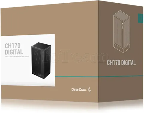Photo de Boitier Mini Tour Mini ITX DeepCool CH170 Digital (Noir)