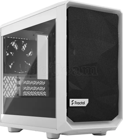 Photo de Boitier Mini Tour Mini ITX Fractal Design Meshify 2 Nano avec panneau vitré (Blanc)