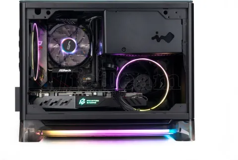 Photo de Boitier Mini Tour Mini ITX InWin A1 Plus Phantom Gaming Edition RGB avec panneau vitré + Alimentation 650W (Noir)