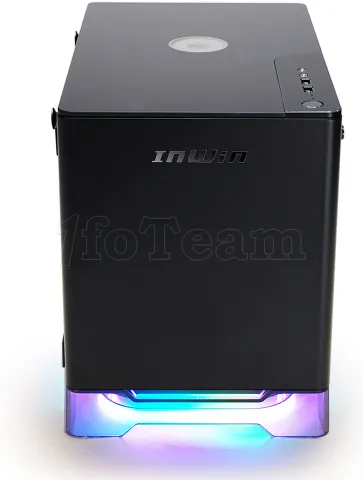 Photo de Boitier Mini Tour Mini ITX InWin A1 Plus RGB avec panneau vitré + Alimentation 650W (Noir)