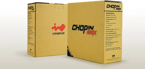 Photo de Boitier Mini Tour Mini ITX InWin Chopin Max + Alimentation 200W (Gris)