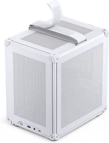Photo de Boitier Mini Tour Mini-ITX Jonsbo C6-ITX (Blanc)