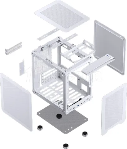 Photo de Boitier Mini Tour Mini-ITX Jonsbo C6-ITX (Blanc)