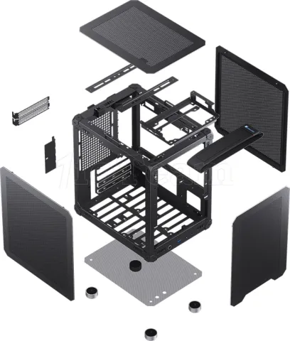 Photo de Boitier Mini Tour Mini-ITX Jonsbo C6-ITX (Noir)