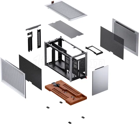 Photo de Boitier Mini Tour Mini ITX Jonsbo T9 (Argent)